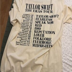 Taylor Swift The Eras Tour Cream T-Shirt